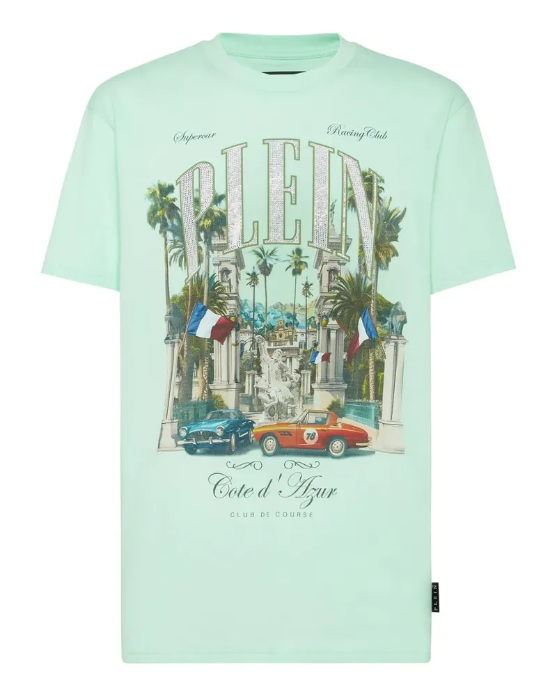 Philipp Plein Club the Course Stones T-Shirt - Grün Grün