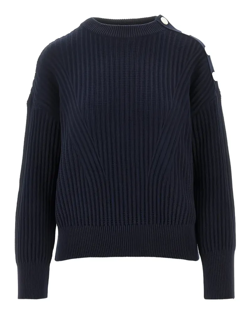 Emporio Armani button embellished pullover - Blau Blau