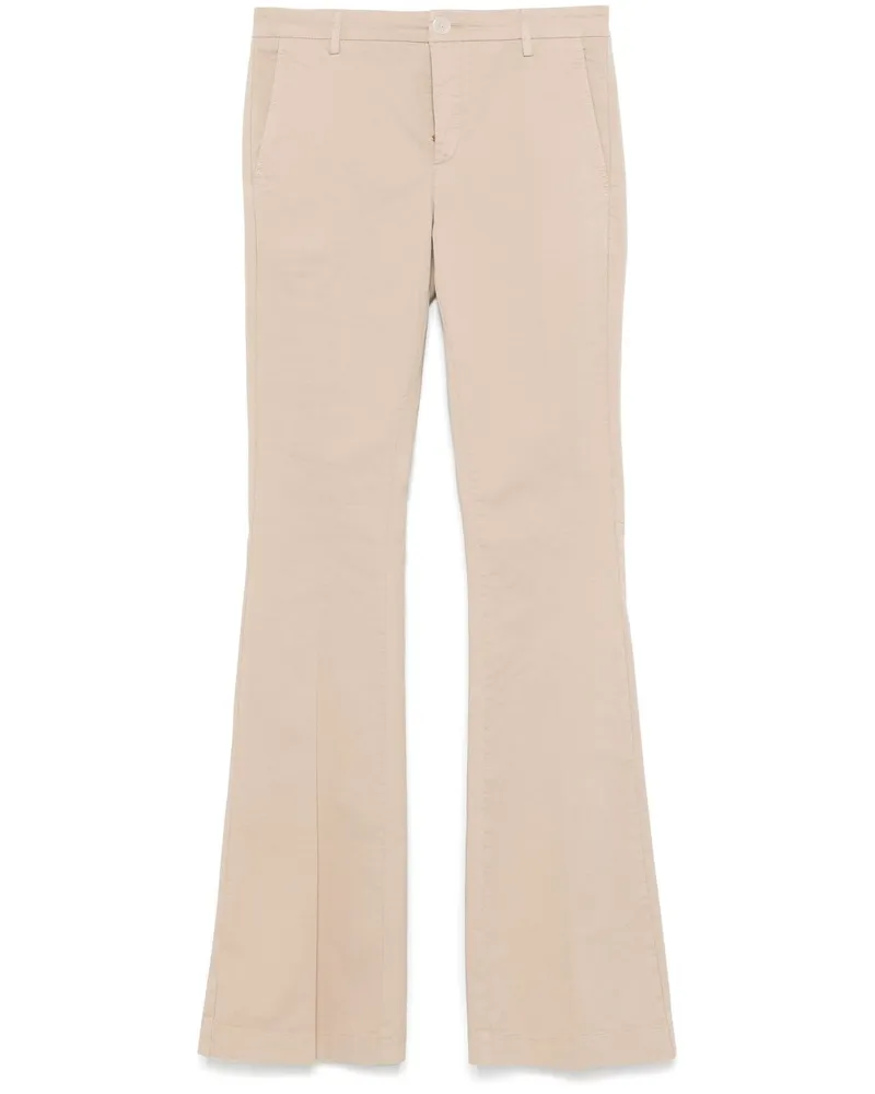 Twin-Set Ausgestellte Hose - Nude Nude