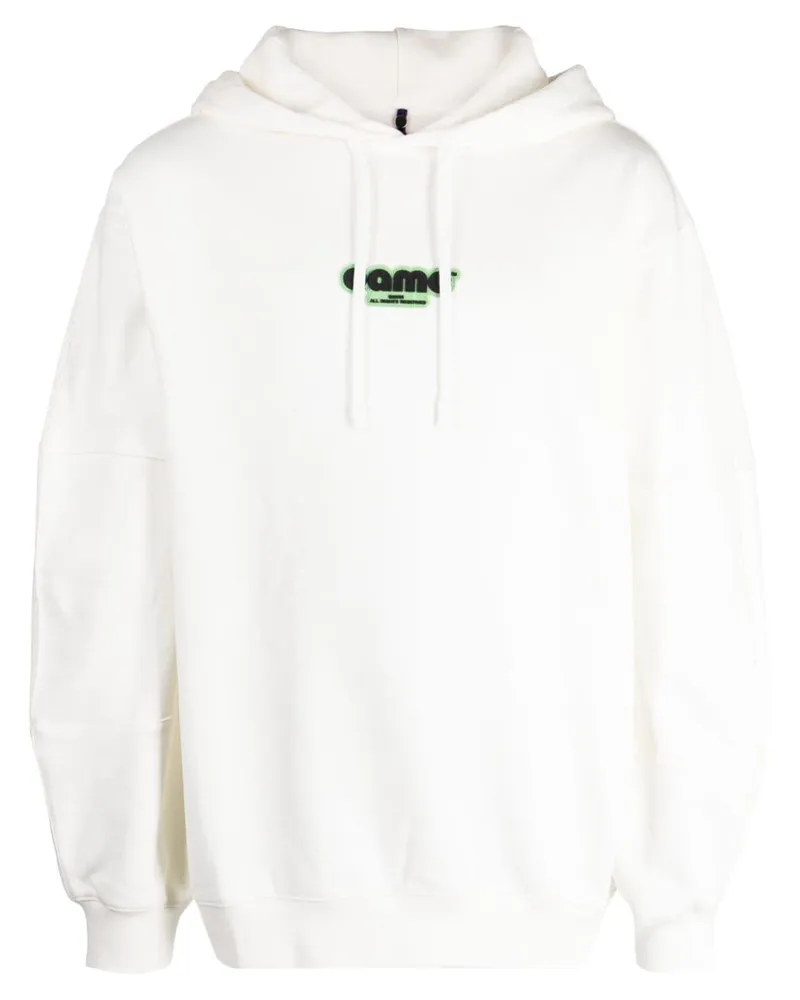 OAMC Hoodie mit Logo-Patch Weiß