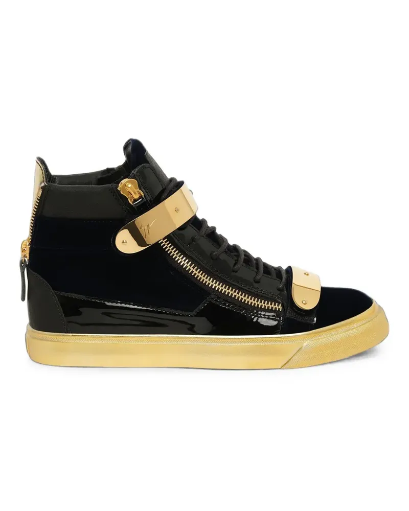 Giuseppe Zanotti High-Top-Sneakers mit Reißverschlüssen - Blau Blau