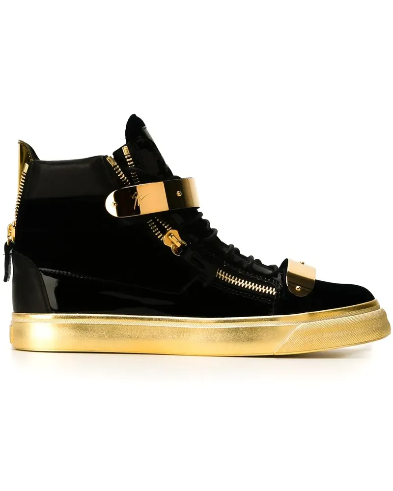 Giuseppe Zanotti High-Top-Sneakers mit Reißverschlüssen - Blau Blau