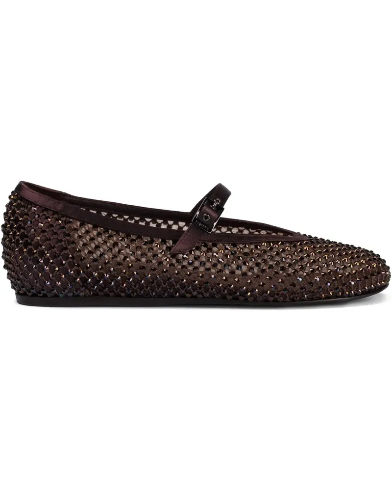 Le Silla Verzierte Gilda Pumps aus Mesh - Braun Braun