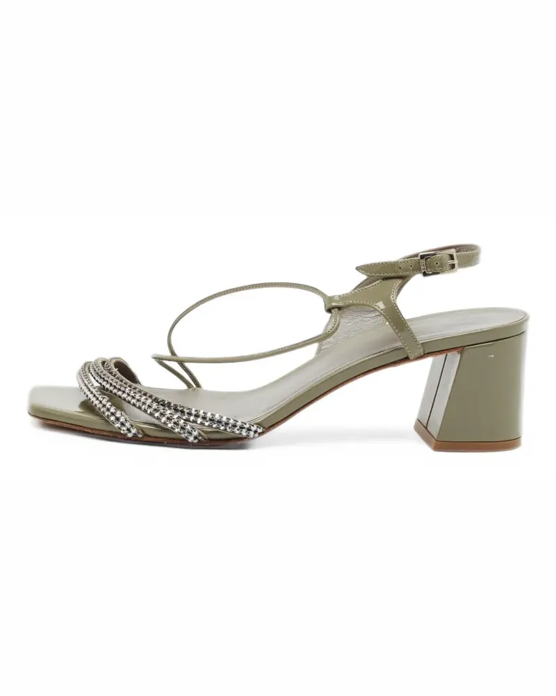 Gina Slingback-Sandalen mit Kristallen - Grün Grün