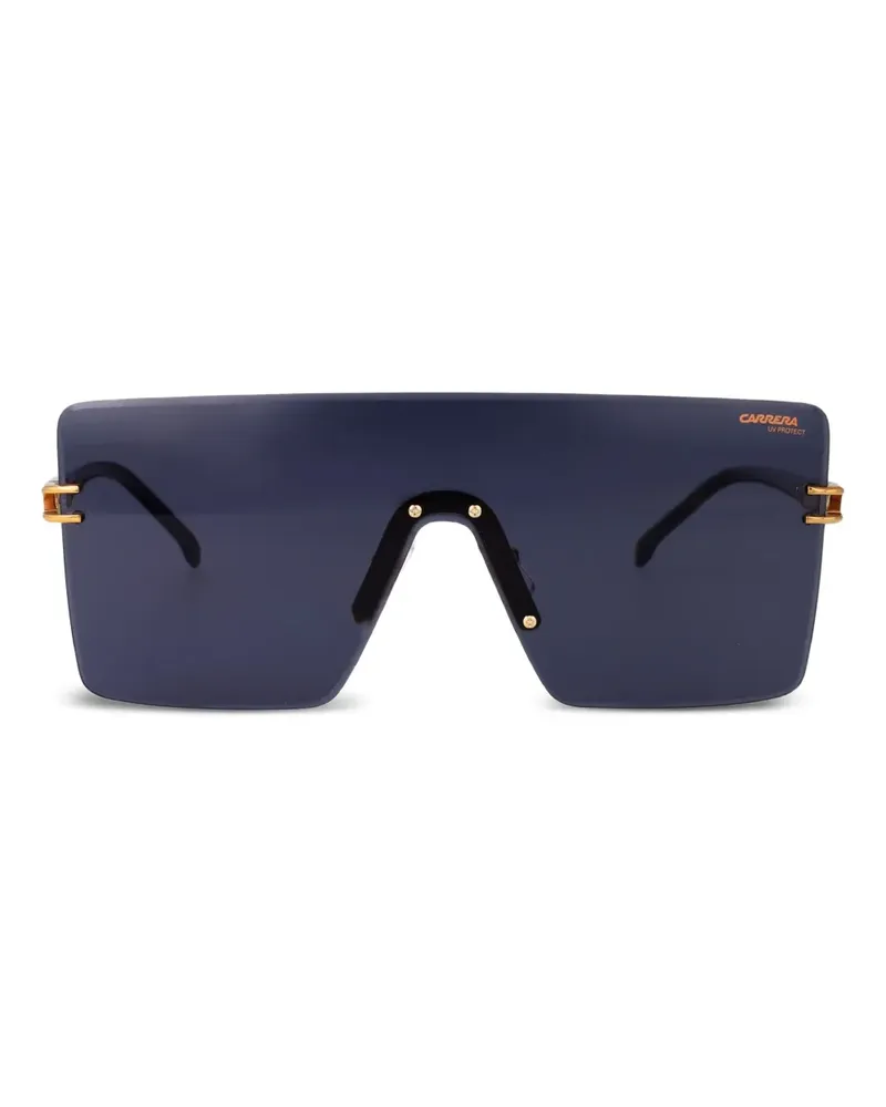 Carrera 1075/Shield Sonnenbrille mit goldfarbenem Detail - Schwarz Schwarz