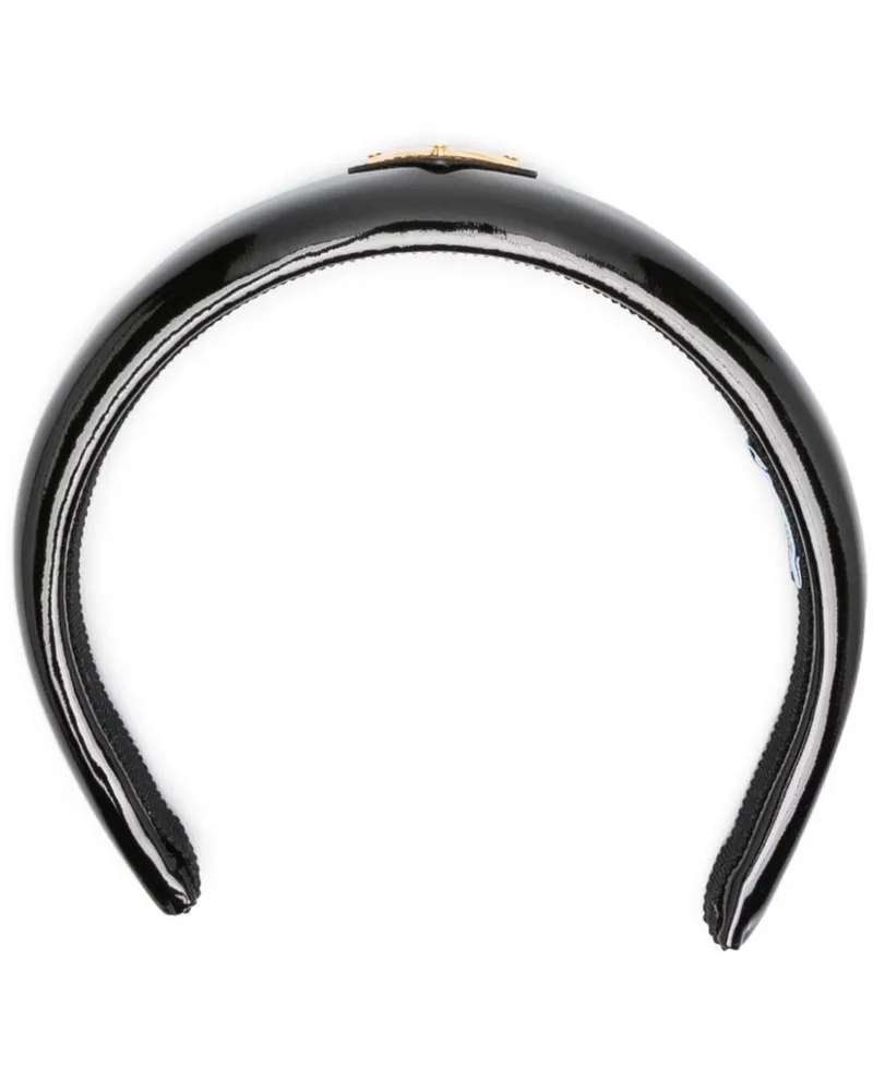 Prada Haarreif mit Logo - Schwarz Schwarz