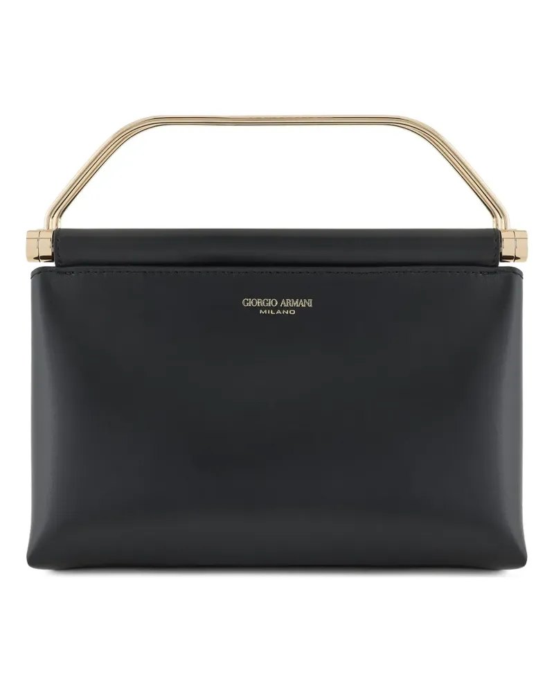 Giorgio Armani Handtasche aus Leder - Schwarz Schwarz