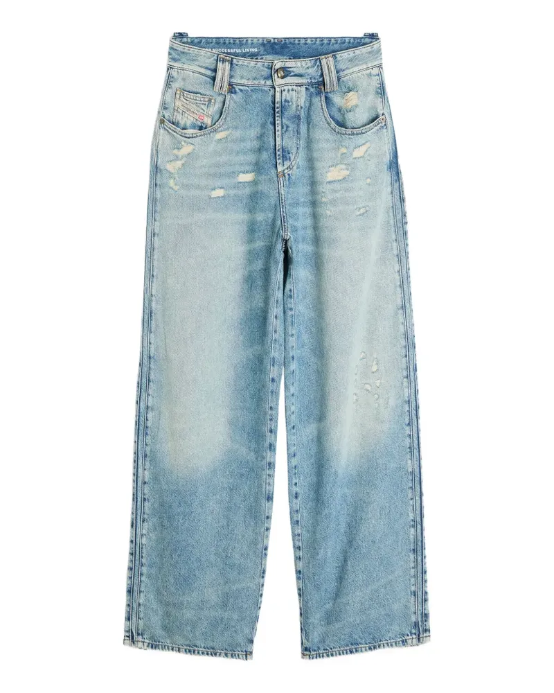 Diesel 1982 D-Hakou Jeans mit hohem Bund - Blau Blau