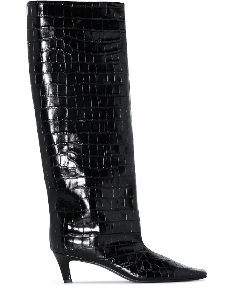 Totême The Wide Shaft Stiefel - Schwarz Schwarz