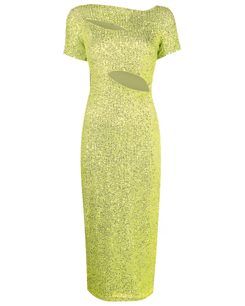 Gloria Coelho Minikleid mit Pailletten - Grün Grün