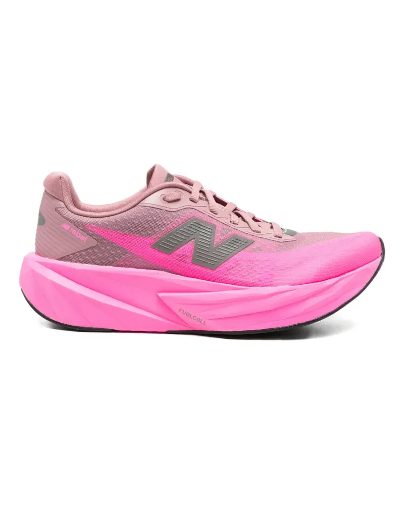 New Balance logo-detail lace-up sneakers - Rosa Rosa