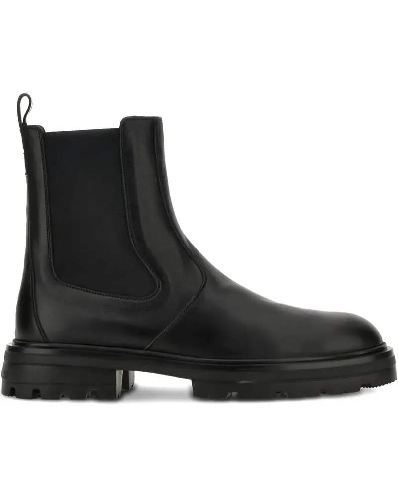 Hogan Chelsea-Boots mit Einsätzen - Schwarz Schwarz