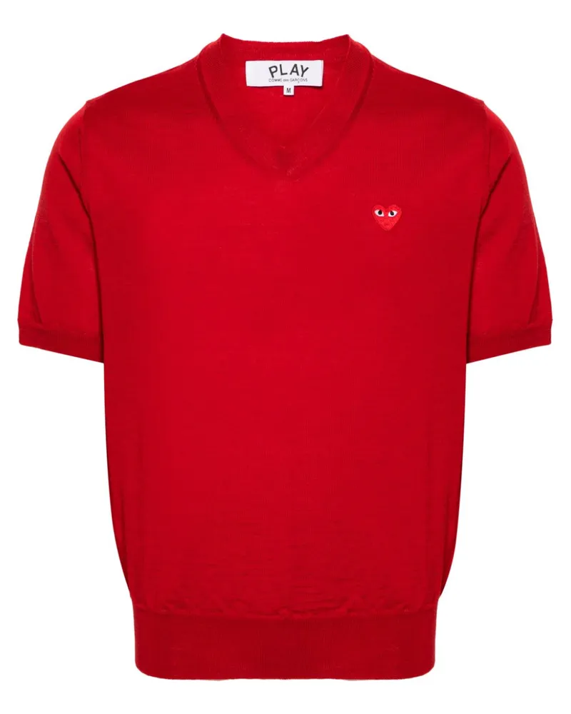 Comme des Garçons Pullover mit Herz-Patch - Rot Rot