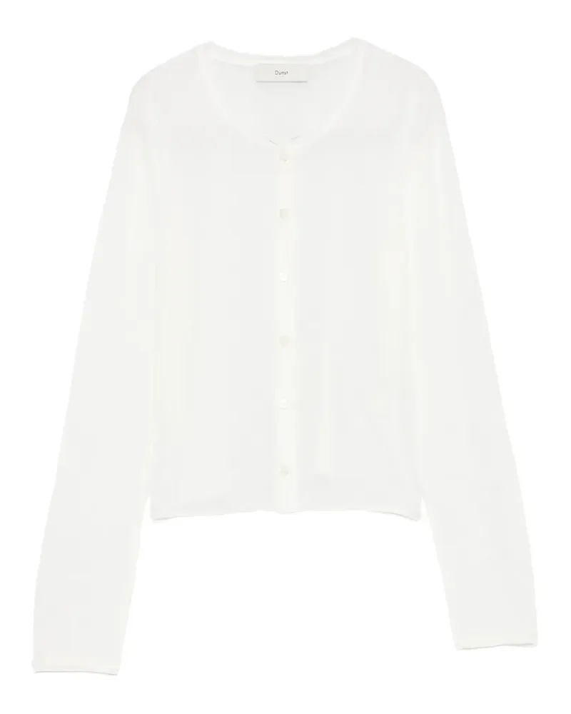 Dunst sheer-finish button-up cardigan - Weiß Weiß