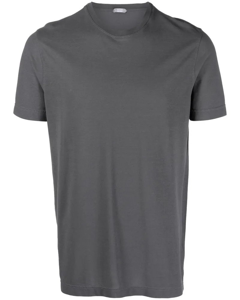 Zanone T-Shirt mit Rundhalsausschnitt - Grau Grau