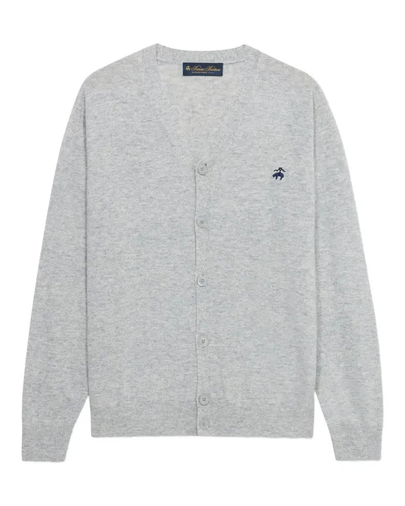 Brooks Brothers V-neck lambswool cardigan - Grau Grau