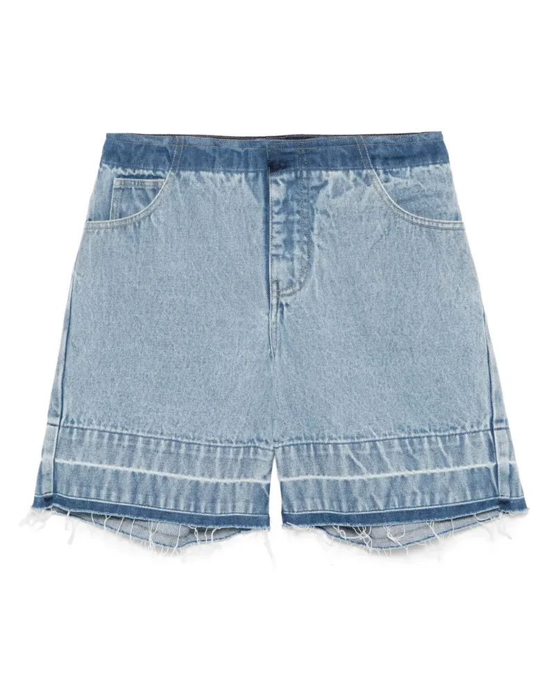 Christopher Esber Deconstruct Shorts aus Denim - Blau Blau