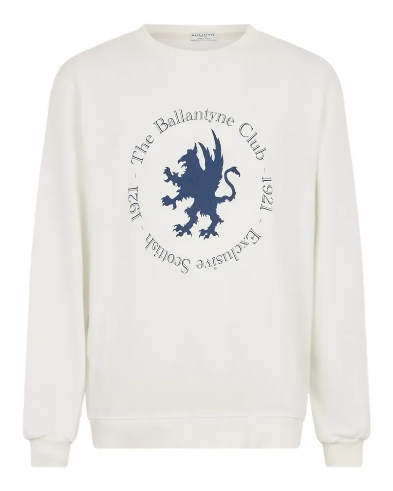 Ballantyne logo-print cotton sweater - Weiß Weiß