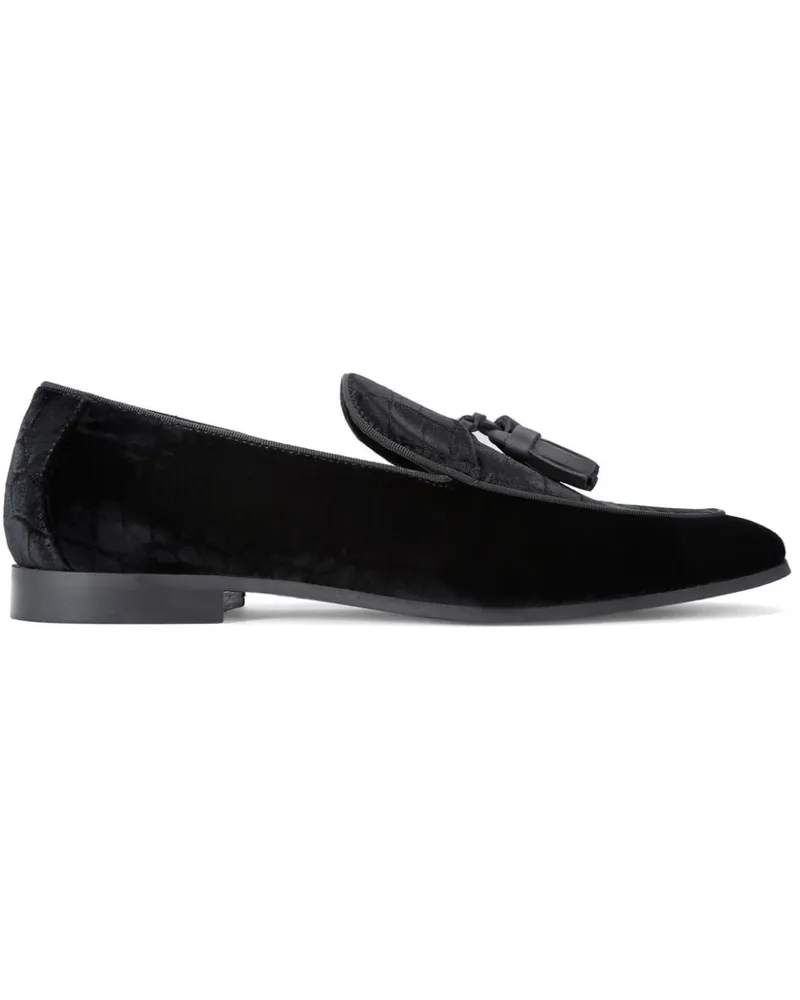 Kurt Geiger Henry Loafer aus Samt Schwarz