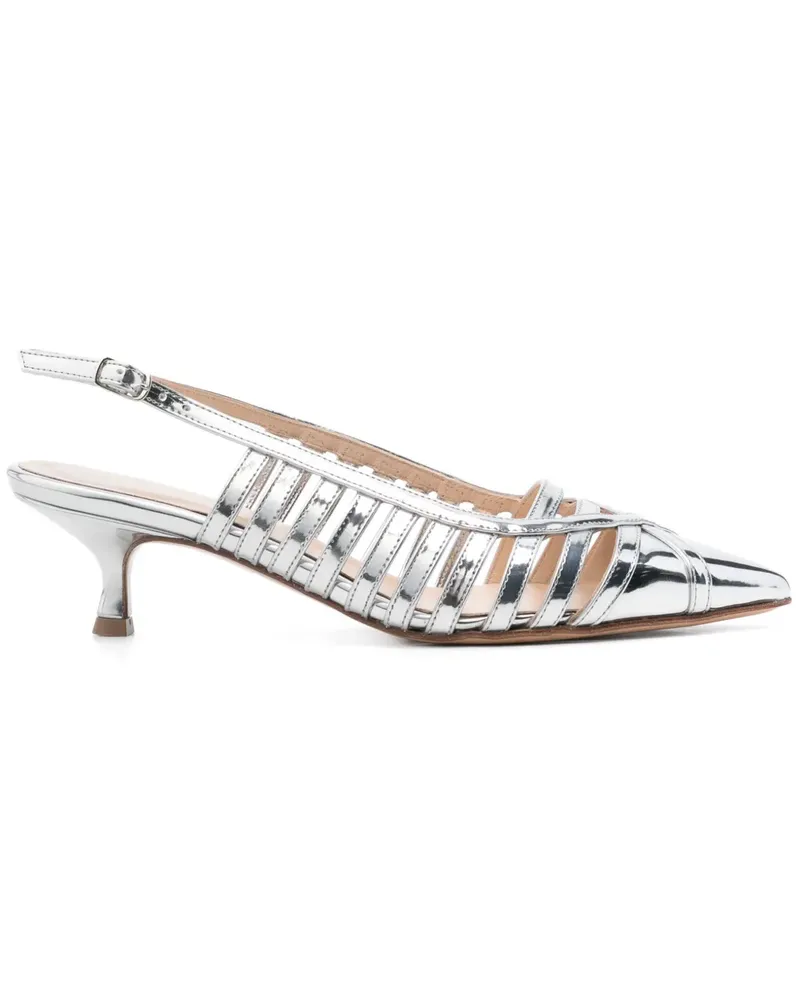Anna F. Slingback-Pumps 40mm - Silber Silber