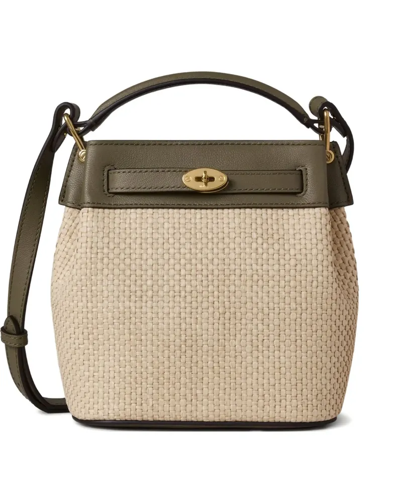 Mulberry raffia leather bucket bag - Nude Nude