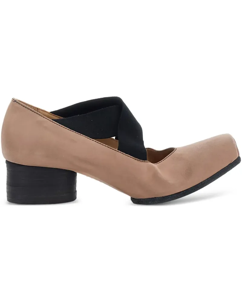 Uma Wang square toe strap ballet flats - Nude Nude