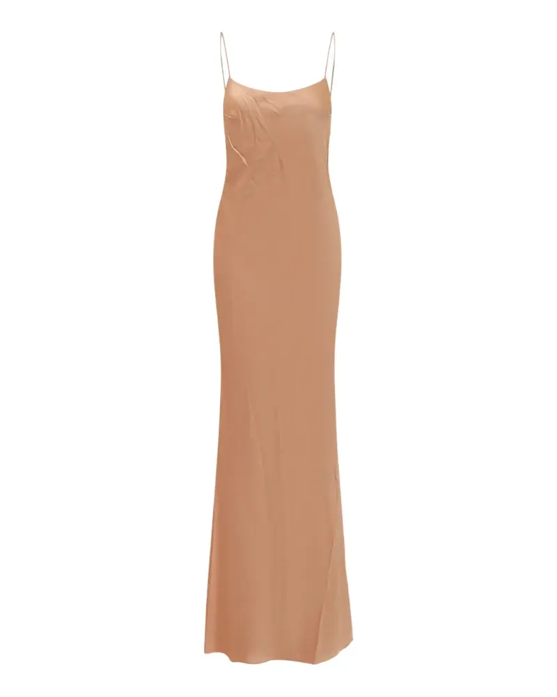 ANDAMANE Ninfea ruched-back dress - Nude Nude