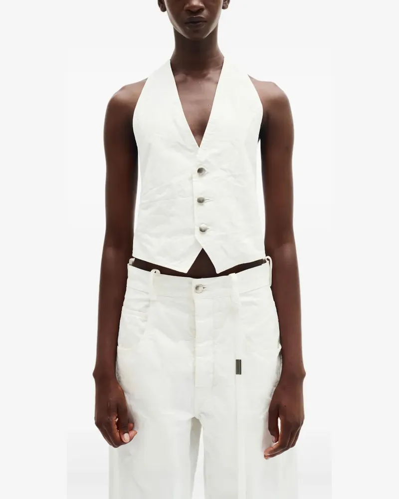 Ann Demeulemeester Monique Weste - Weiß Weiß