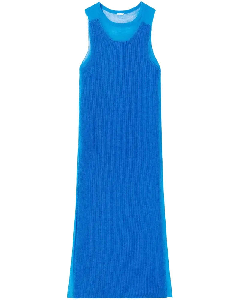 Jil Sander Gestricktes Kleid - Blau Blau