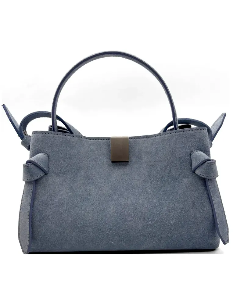 YUZEFI Gyoza knot-detail shoulder bag - Blau Blau