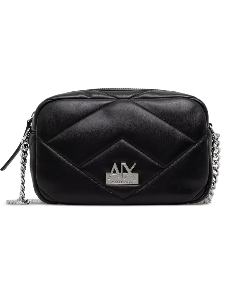 Armani Exchange Gesteppte Schultertasche - Schwarz Schwarz