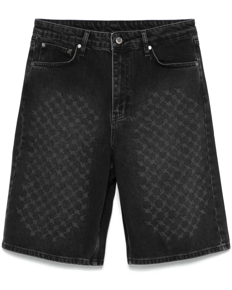Daily Paper Laser Monogram Shorts - Schwarz Schwarz