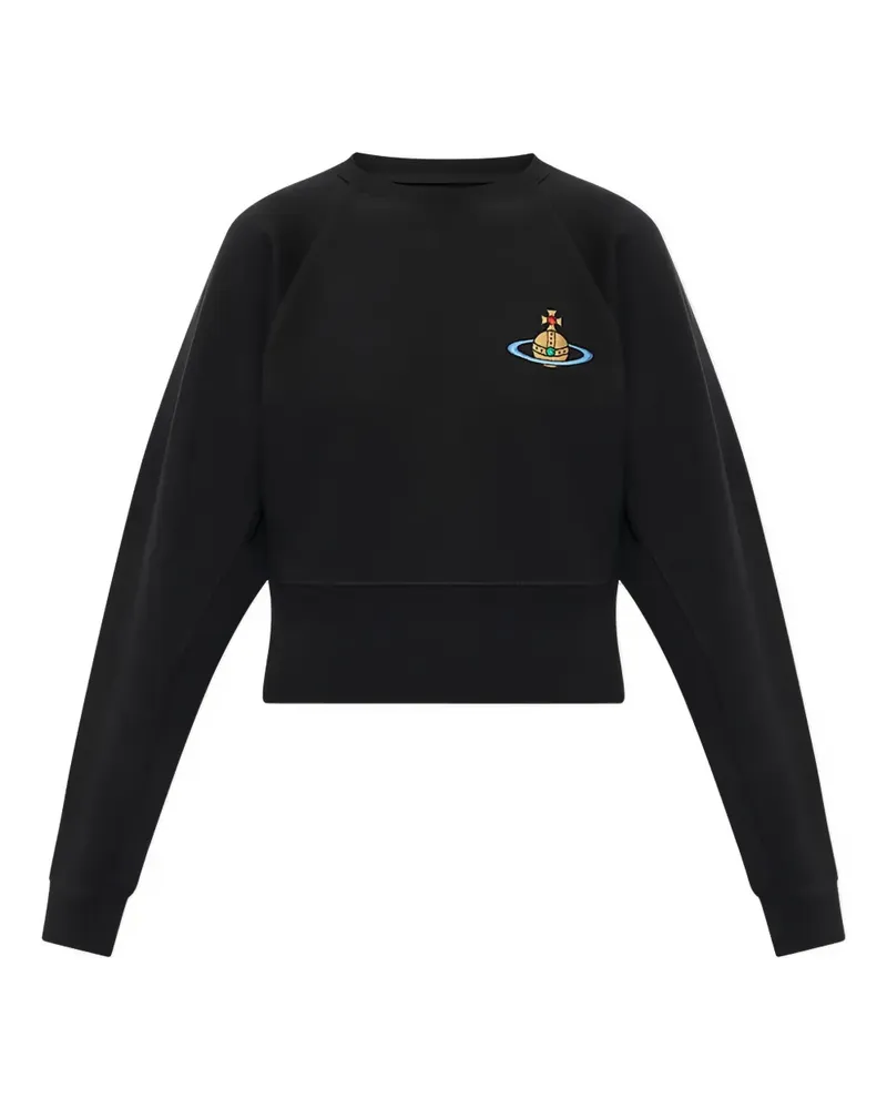 Vivienne Westwood logo-embroidery round-neck sweatshirt - Schwarz Schwarz