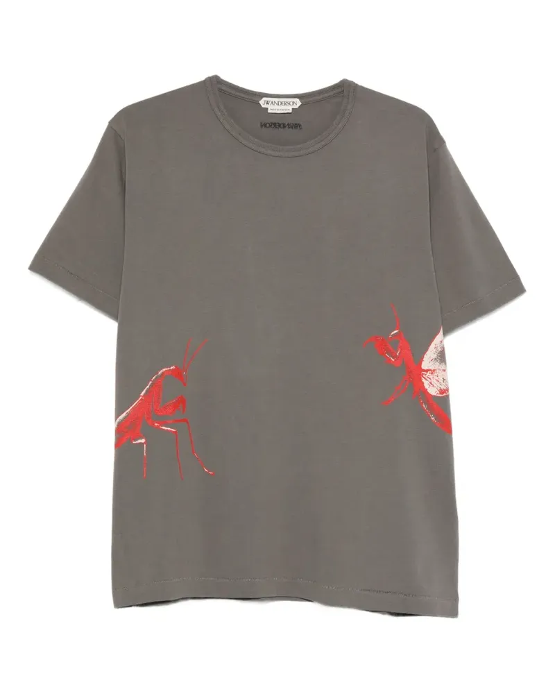 J.W.Anderson T-Shirt mit grafischem Print - Grau Grau