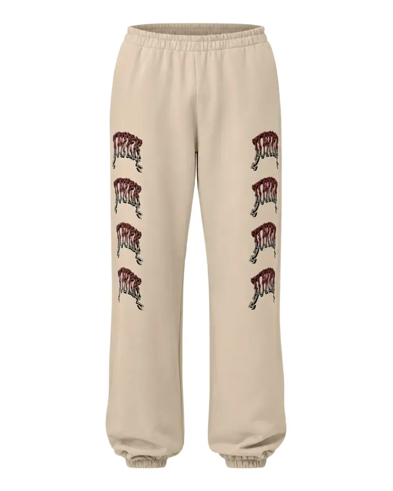 Iuter Stoner logo-print track pants - Nude Nude