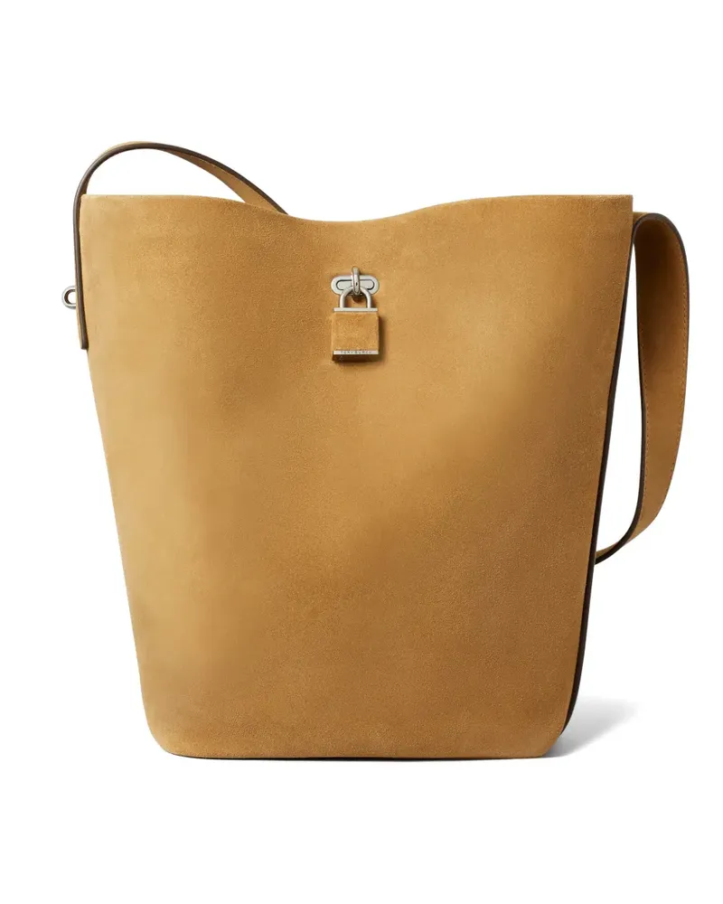 Tory Burch Schmale Lock Beuteltasche - Nude Nude