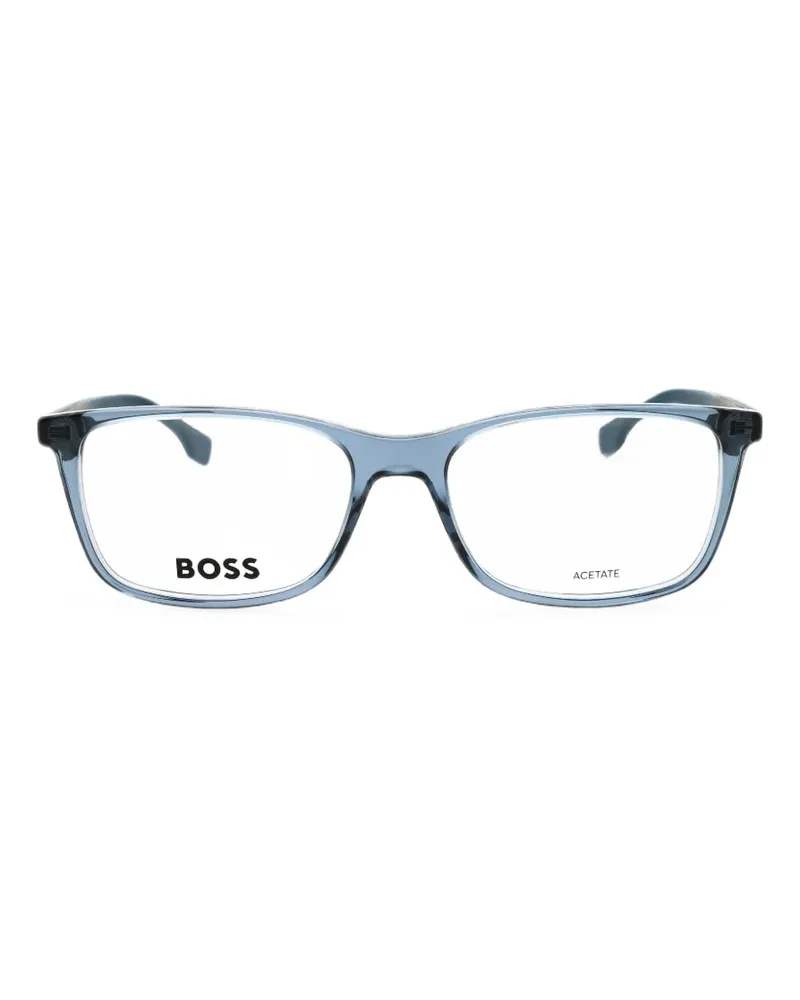 HUGO BOSS rectangle-frame glasses - Grau Grau