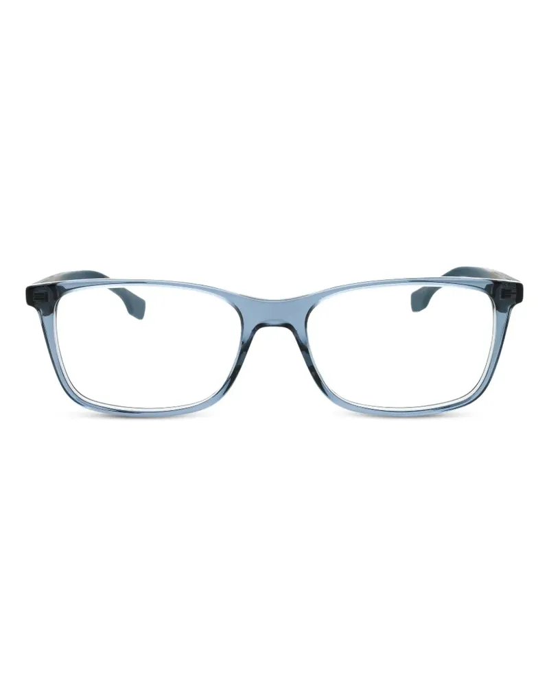 HUGO BOSS Brille mit eckigem Gestell - Grau Grau