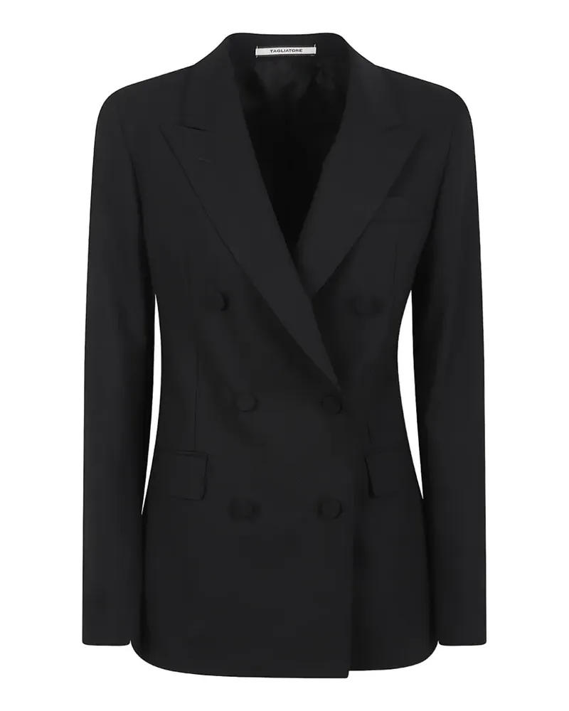 Tagliatore Doppelreihiges Sakko - Schwarz Schwarz