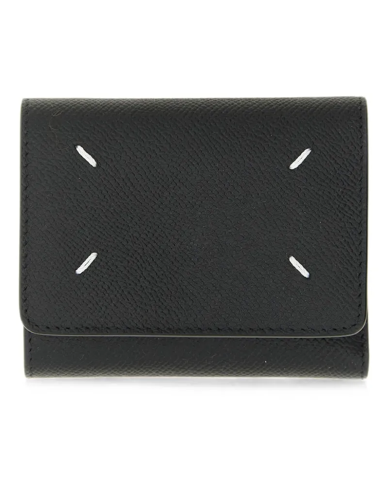 Maison Margiela Four Stitches leather wallet - Schwarz Schwarz