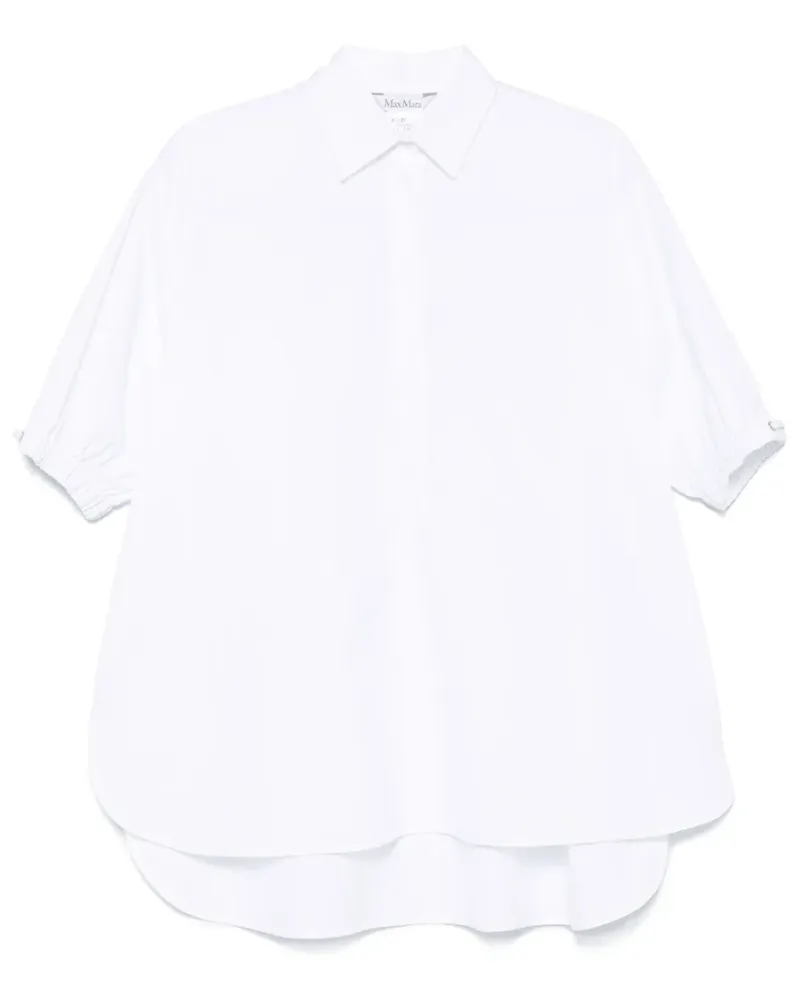 Max Mara Teano Bluse - Weiß Weiß