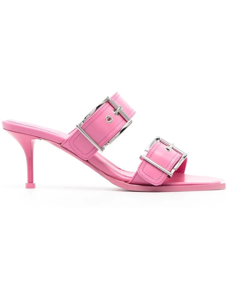 Alexander McQueen Sandalen mit Schnalle 75mm - Rosa Rosa