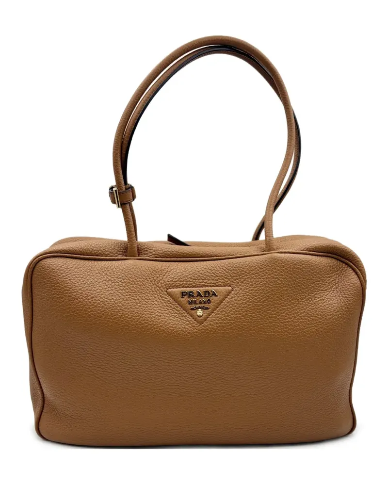 Prada Schultertasche mit Henkel - Braun Braun