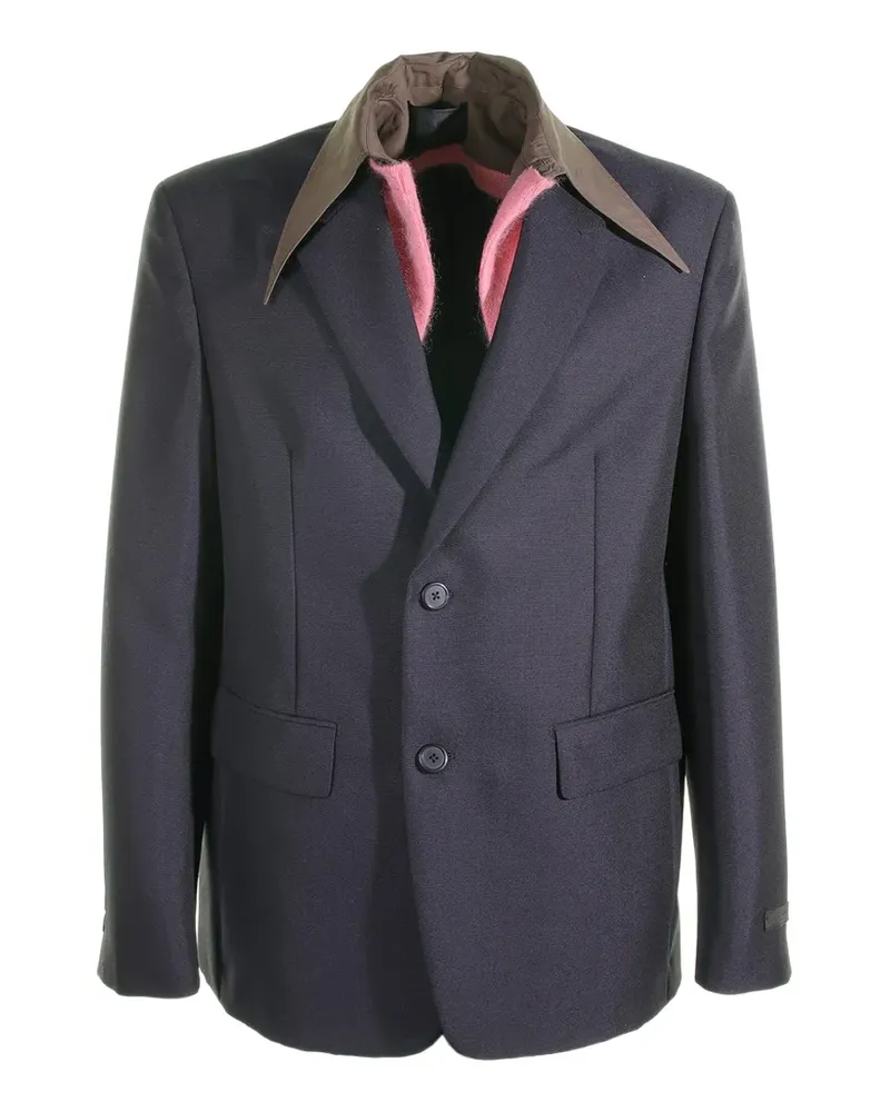 Prada single-breasted blazer - Blau Blau