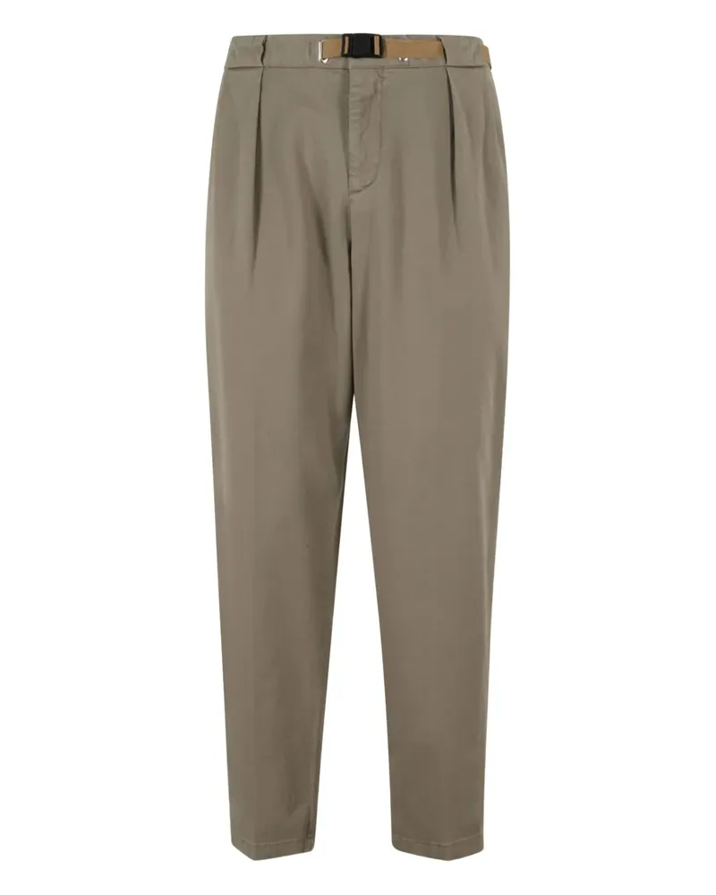 PLAN C Bundfaltenhose mit Schnallenverschluss - Braun Braun