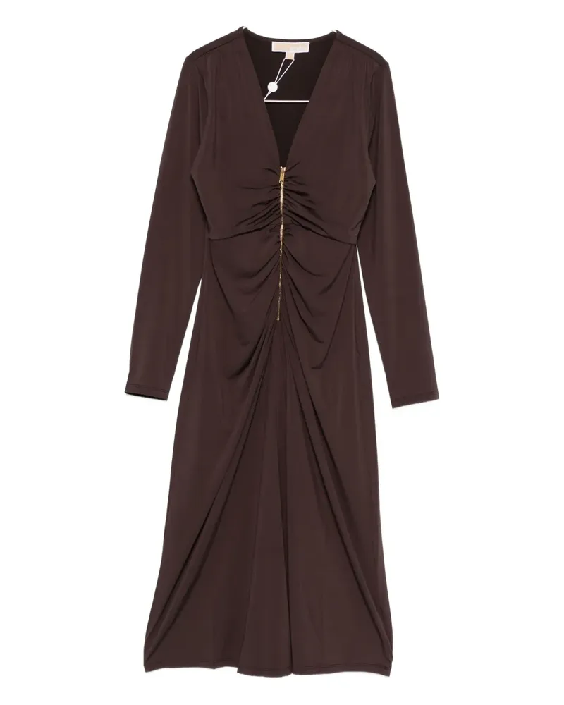 Michael Kors Kleid mit Reißverschluss - Braun Braun