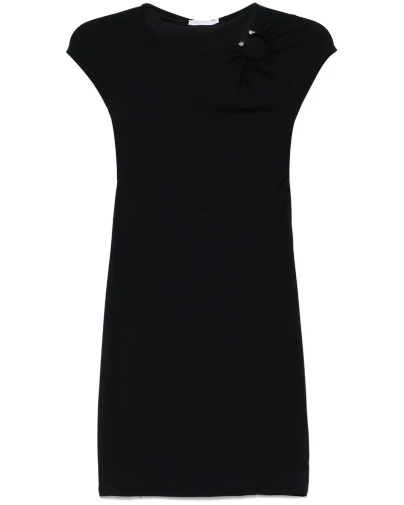 Patrizia Pepe Minikleid mit Piercing-Detail - Schwarz Schwarz