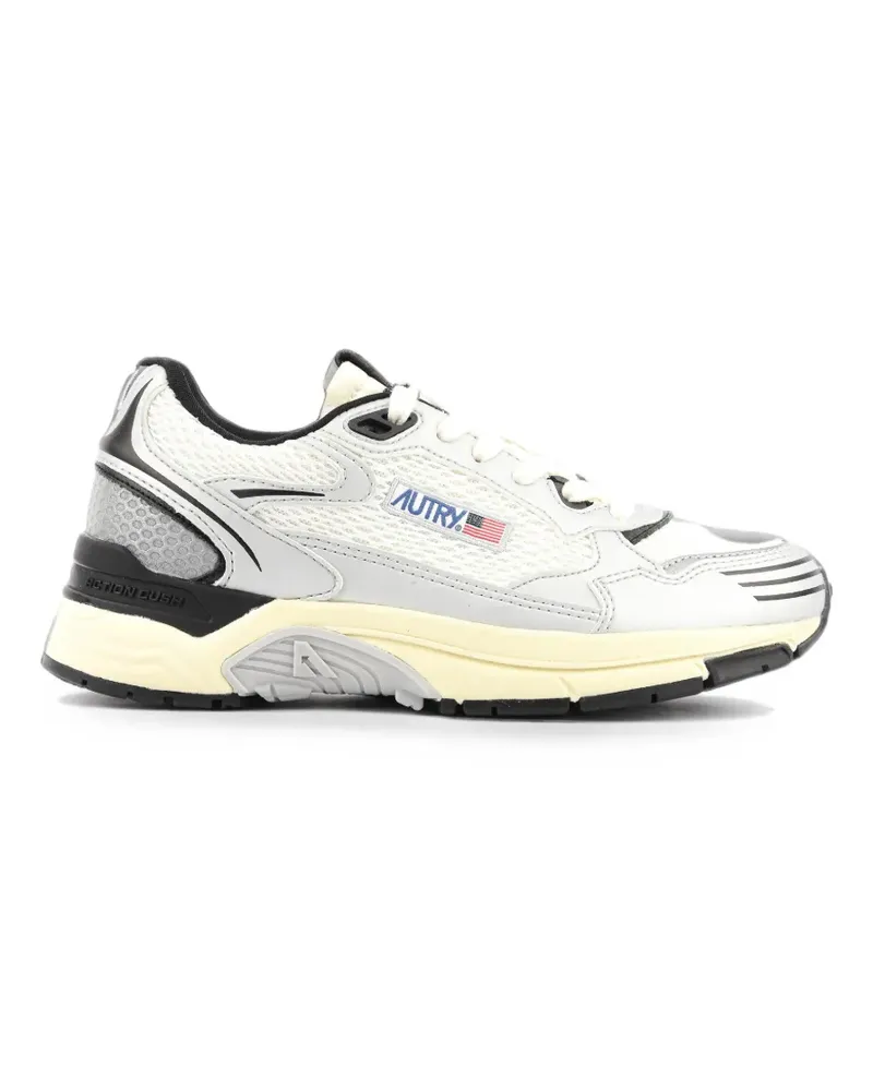 AUTRY Hyperway Low-Top-Sneakers mit Logo-Patch - Weiß Weiß