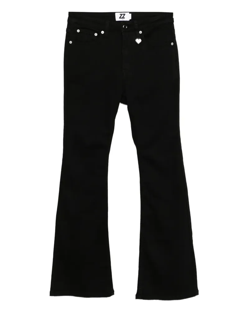Izzue Ausgestellte Hose - Schwarz Schwarz