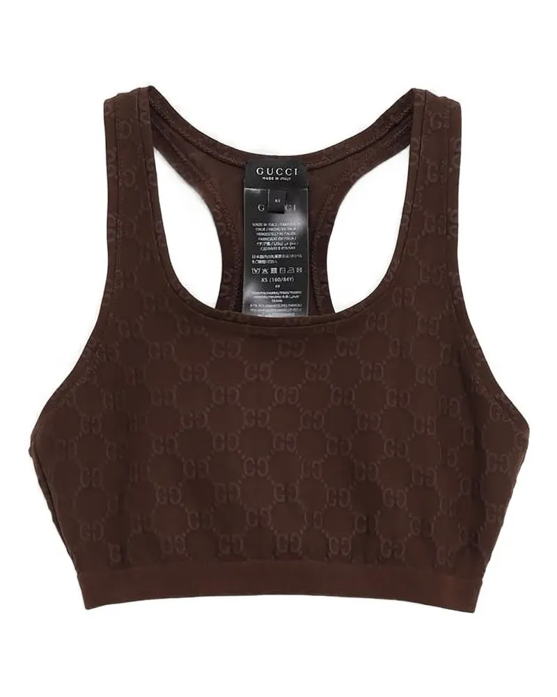 Gucci Oberteil mit Logo-Muster - Braun Braun